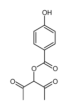 2,4-dioxopentan-3-yl 4-hydroxybenzoate结构式