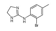 N-(2-bromo-4-methylphenyl)-4,5-dihydro-1H-imidazol-2-amine Structure