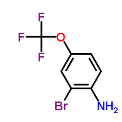 2-溴-4-(三氟甲氧基)苯胺结构式
