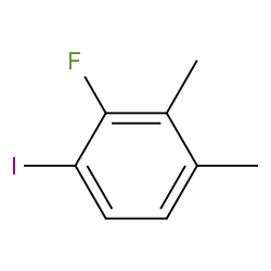 1,2-二甲基-3-氟-4-碘苯结构式