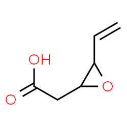 Oxiraneacetic acid,3-ethenyl-,trans- (9CI) structure
