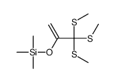 trimethyl-[3,3,3-tris(methylsulfanyl)prop-1-en-2-yloxy]silane结构式