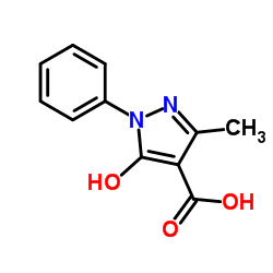 5-Hydroxy-3-methyl-1-phenyl-1H-pyrazole-4-carboxylic acid Structure