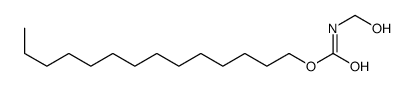 tetradecyl N-(hydroxymethyl)carbamate Structure