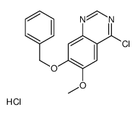 7-苄氧基-4-氯-6-甲氧基喹唑啉盐酸盐结构式