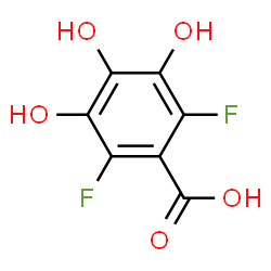 Benzoic acid, 2,6-difluoro-3,4,5-trihydroxy- (9CI)结构式