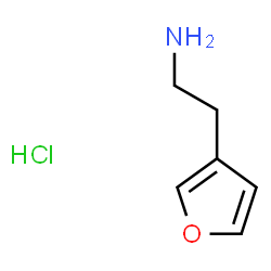 2-(呋喃-3-基)乙胺盐酸盐结构式