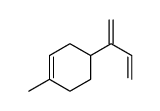 1-methyl-4-(1-methyleneallyl)cyclohexene structure