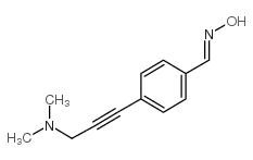 4-[3-(二甲基氨基)-1-丙炔]苯甲醛肟结构式