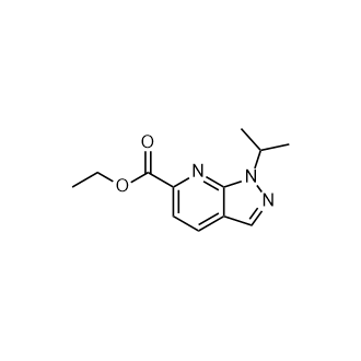 1-异丙基-1H-吡唑并[3,4-b]吡啶-6-羧酸乙酯结构式