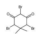 2,4,6-tribromo-5,5-dimethylcyclohexane-1,3-dione Structure
