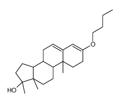 (8R,9S,10R,13S,14S,17S)-3-butoxy-10,13,17-trimethyl-1,2,7,8,9,11,12,14,15,16-decahydrocyclopenta[a]phenanthren-17-ol结构式