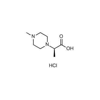 (R)-2-(4-Methylpiperazin-1-yl)propanoic acid hydrochloride Structure