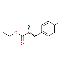 2-Propenoic acid, 3-(4-fluorophenyl)-2-Methyl-, ethyl ester Structure