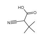 2-cyano-3,3-dimethylbutanoic acid结构式