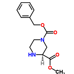 1-Benzyl 3-methyl 1,3-piperazinedicarboxylate Structure