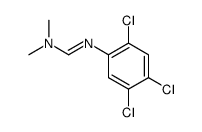 N,N-dimethyl-N'-(2,4,5-trichlorophenyl)methanimidamide结构式
