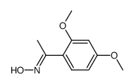 2,4-dimethoxyacetophenone oxime Structure