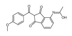 4-乙酰氨基-2-(4-甲氧基苯甲酰基)-1,3-二酮结构式