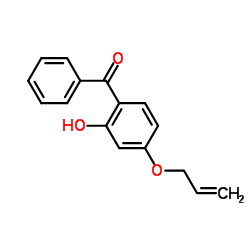4-丙烯氧基-2-羟基二苯甲酮结构式