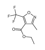 3-甲基-5-(三氟甲基)-4-异噁唑羧酸乙酯结构式