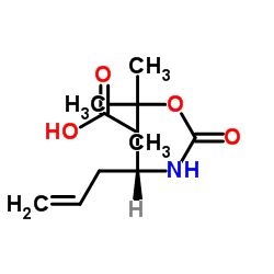 Boc-(R)-3-氨基-5-己烯酸结构式