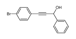 3-(4-bromophenyl)-1-phenylpropynol结构式