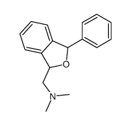 N,N-dimethyl-1-(3-phenyl-1,3-dihydro-2-benzofuran-1-yl)methanamine结构式