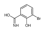 3-溴-2-羟基苯甲酰胺结构式