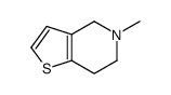 (8CI,9CI)-4,5,6,7-四氢-5-甲基-噻吩并[3,2-c]吡啶结构式