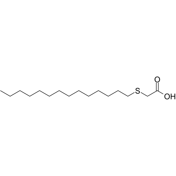 Tetradcylthioacetic acid Structure
