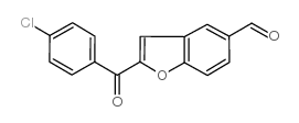2-(4-氯苯甲酰基)-1-苯并呋喃-5-甲醛结构式