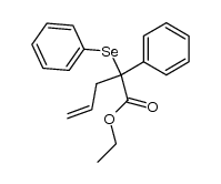 ethyl 2-phenyl-2-phenylselanylpent-4-enoate结构式
