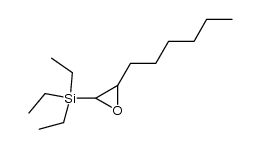 triethyl-(3-hexyl-oxiranyl)-silane Structure
