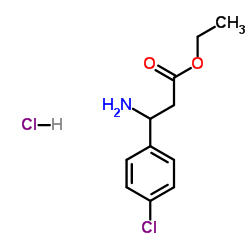 Ethyl 3-amino-3-(4-chlorophenyl)propanoate hydrochloride Structure