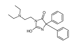 3-[2-(diethylamino)ethyl]-5,5-diphenylimidazolidine-2,4-dione Structure