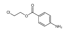4-amino-benzoic acid-(2-chloro-ethyl ester) Structure