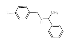 (4-氟-苄基)-(1-苯基-乙基)-胺结构式