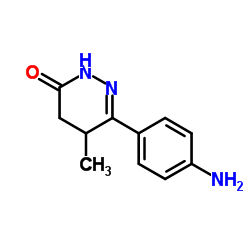6-(4-氨基苯基)-4,5-二氢-5-甲基-3(2H)-哒嗪酮结构式