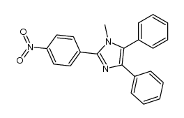 1-methyl-2-(4-nitrophenyl)-4,5-diphenyl-1H-imidazole结构式