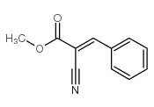 2-氰基-3-苯基丙烯酸甲酯结构式