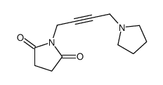 N-[4-(1-Pyrrolidinyl)-2-butynyl]succinimide Structure