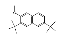 2-methoxy-3,6-di-t-butylnaphthalene Structure