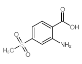 2-氨基-4-甲砜基苯甲酸结构式