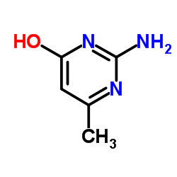 2-氨基-4-羟基-6-甲基嘧啶结构式