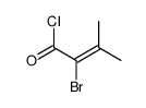 2-bromo-3-methylbut-2-enoyl chloride结构式
