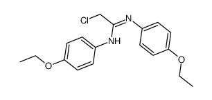 2-氯-N,N-双-(4-乙氧基-苯基)-乙脒结构式