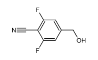2,6-difluoro-4-(hydroxymethyl)benzonitrile Structure