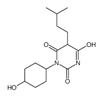 1-(4-hydroxycyclohexyl)-5-(3-methylbutyl)-1,3-diazinane-2,4,6-trione结构式