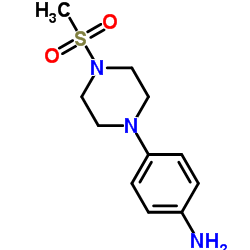 4-(4-(Methylsulfonyl)piperazin-1-yl)aniline Structure